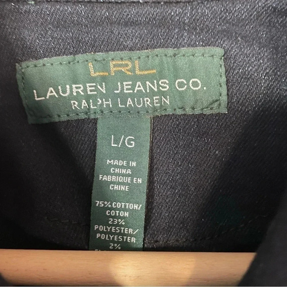 LRL Lauren Jeans Co Ralph Lauren
Manhattan Denim Black Jean Zip Up Jacket
Large - Picture 5 of 11